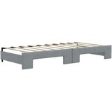  Dnevni krevet na razvlačenje svjetlosivi 100x190 cm od tkanine | shoptok.hr