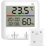 Digitalni LCD touch termometer higrometer ura Cene