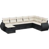  The Living Store Vrtna sedežna garnitura 8-delna z blazinami črn poli ratan - Vrtna Sedežna Garniture, (21455375) | Shoptok.si