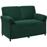 SOFA za dvije osobe Tamnozelena 138 x 83 x 95 cm Baršun | shoptok.hr