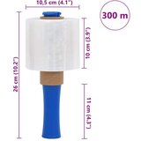 vidaXL rastezljive folije 10 kom prozirne 23 µm 10 cm x 300 m | shoptok.hr