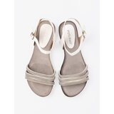 Shelvt White sandals with a shimmering strap | Shoptok.si