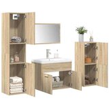 5-dijelni set kupaonskog namještaja boja hrasta sonome drveni | shoptok.hr