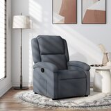 Maison Chic Naslanjač - Relax naslanjač temno siv žamet, (22042163) | Shoptok.si
