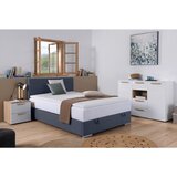 CARRYHOME POSTELJA Z VZMETNICO 120 cm x 200 cm , tekstil temno modra | Shoptok.si