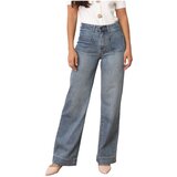 La Modeuse Jeans flare 76122_P180191 Modra Cene
