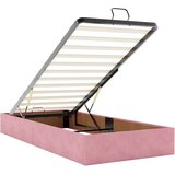 vidaXL Otomanski okvir kreveta s madraca ružičasti 90x200cm baršunasti | shoptok.hr