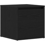 vidaXL Kutija S Fičkom Crna Hrast 40,5x40x40 cm Konstruirano drvo | shoptok.hr
