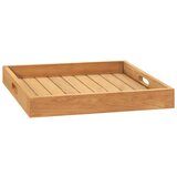 vidaXL Servirni pladenj 50x50 cm trdna tikovina Cene