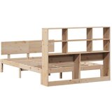 vidaXL Knjižna postelja brez vzmetnice 120x200 cm trdna borovina | Shoptok.si