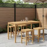  Stol za bar u vrtu Bijela 196 x 80,5 x 105 cm | shoptok.hr