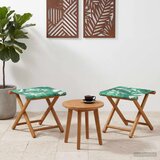  Ležaljka 2 pcs Čvrsto drvo eukaliptusa Uzorak lista | shoptok.hr
