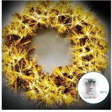 Aigostar LED spoljašnji božićni venac 3D 72xLED/3xAA Ø 50 cm IP44 topla bela u