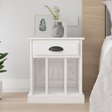 The Living Store Nočna omarica visok sijaj bela 43x36x50 cm - Nočna Omarica, (21433790) | Shoptok.si
