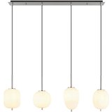 Globo Viseća LED svjetiljka Blacky I (40 W, Broj žarulja: 4 Kom., D x Š x V: 110 x 18,5 x 120 cm, Srebrna, E14) | shoptok.hr