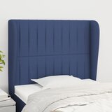  Uzglavlje s ušima plavo 83 x 23 x 118/128 cm od tkanine | shoptok.hr