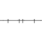  Komplet opreme za drsna vrata 427 cm jeklo črne barve, (22046607) | Shoptok.si