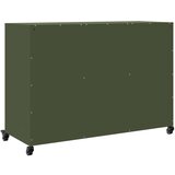  Komoda maslinastozelena 100 5x39x72 cm hladno valjani čelik | shoptok.hr