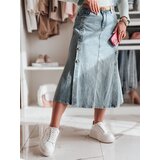 DStreet Spódnica jeansowa midi DEMILOVO niebieska | Shoptok.si