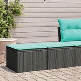 2-dijelni set vrtnih sofa s jastucima crni od poliratana bagrem | shoptok.hr