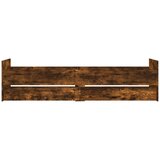  Okvir kreveta s ladicama boja dimljenog hrasta 100 x 200 cm | shoptok.hr