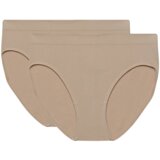 DIM SEAMLESS MAXI BRIEF 2x - Women's Seamless Panties 2 pcs - Nude | shoptok.hr