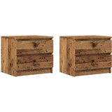 vidaXL Noćni ormarići 2 kom staro drvo 50x40x43,5 cm konstruirano drvo | shoptok.hr
