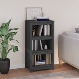 vidaXL Ormarić za knjige Siva 50 x 35 x 97 cm od masivne borovine Cijene