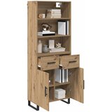  Highboard s ladicama 2 pcs Umjetnički hrast Konstruirano drvo | shoptok.hr