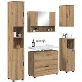  Set namještaja za kupaonicu s ladicama 5 pcs hrast artisan | shoptok.hr