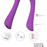 Sex HD Sunshine - vibrator G-točke s žljebovima na baterije (ljubičasti) | shoptok.hr