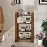 vidaXL knjižna omara/pregrada medeno rjava 80x35x125 cm trden les Cene