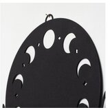 WALLXPERT dekorativni metalni zidni pribor moon phases metal wall art APT615 black | ePonuda.com