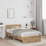  Krevetna konstrukcija Umjetnički hrast 203 x 104 x 70 cm | Eponuda.com