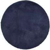  Čupavi tepih s visokim vlaknima tamnoplavi 120x120 cm poliester | shoptok.hr