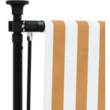  Zunanje rolo senčilo oranžno in belo 100x270 cm tkanina jeklo | Shoptok.si