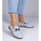 D/CEO marka niezdefiniowana Blue faux leather loafers with decoration Kalenda | shoptok.hr