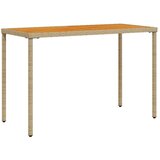 Vrtni stol s pločom od drva bagrema crni 115x54x74 cm poliratan | shoptok.hr
