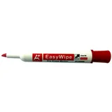 set markerjev za belo tablo BEBY1066R EASYWIPE C, rdeč prirezana konica, 12 kos