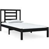  Za krevet od masivne borovine crni 100 x 200 cm | shoptok.hr