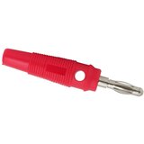 MNC Banana konektor gumiran, max. 3 mm kabli rdeč | Shoptok.si