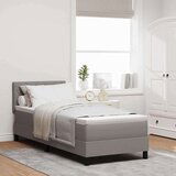Box spring krevet Sivo-smeđa 80 x 200 cm tkanina | shoptok.hr