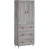 vidaXL Visoka komoda siva sonome 69 5x34x180 cm od konstruiranog drva | shoptok.hr