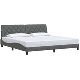  Okvir za krevet bez madraca tamnosivi 200x200 cm od tkanine | Eponuda.com