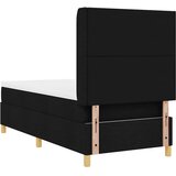  s opruga kutije s LED trakama Crna 80 x 200 cm tkanina | shoptok.hr