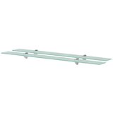 Maison Chic 2 kosi Stenske Police - Viseče police steklo 100x10 cm 8 mm, (21793490) | Shoptok.si