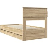  Okvir za krevet Sonoma hrast 75 x 190 cm Inženjersko Drvo - sonoma hrast 75 x 190 cm | shoptok.hr