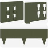  Ograda oko Travnjaka 50 pcs 100 x 15 cm Čelik Maslinastozelena | shoptok.hr