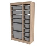 Hanah home Montana Xs 2D4N8U višenamjenska komoda, 69 x 112,2 x 29,6 cm, smeđe-siva | Eponuda.ba