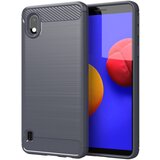 Cadorabo Ohišje, združljiv s Samsungom v krtačenem sivem - zaščitnem pokrovu, narejen iz fleksibilnega silikona TPU v videzu iz nerjavečega jekla ogljika, (20599104) Cene